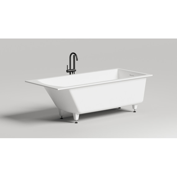 Ванна каменная Salini Cascata 180x80 см 104513G (S-Sense) глянцевая - фото 2