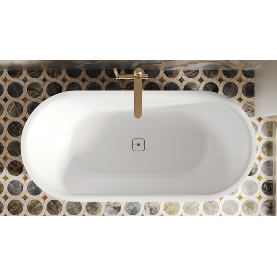 Ванна каменная Salini Perla 170x80 см 1049101G (S-Sense) глянцевая - фото 5