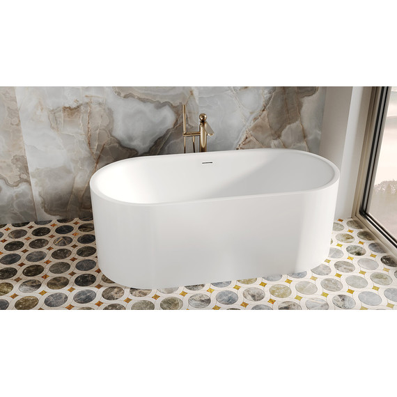 Ванна каменная Salini Perla 170x80 см 1049201M (S-Stone) матовая - фото 6