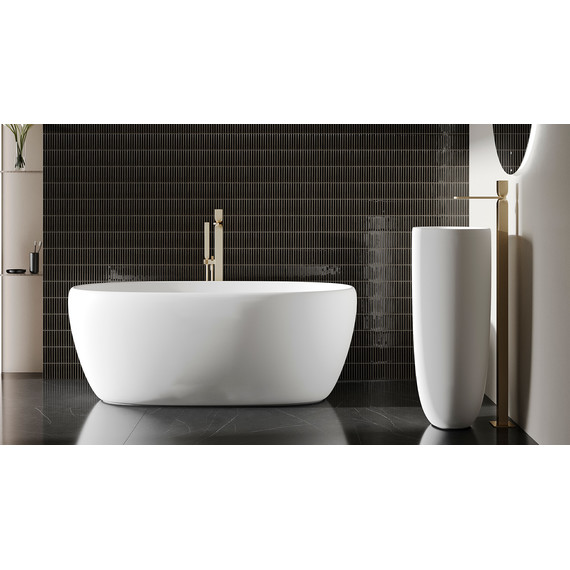 Ванна каменная Salini Luce 150x75 см 100122M (S-Stone) матовая - фото 4