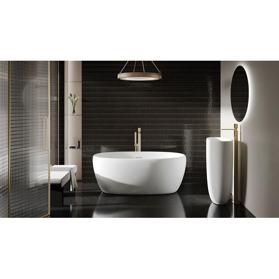 Ванна каменная Salini Luce 150x75 см 100122M (S-Stone) матовая - фото 5