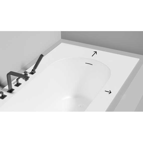 Ванна каменная Salini Ornella 180x80 см 102412M (S-Sense) матовая - фото 12