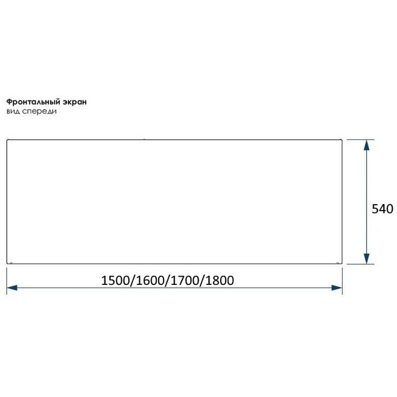 Фронтальная панель универсальная Vento Italy 160 см - фото 2