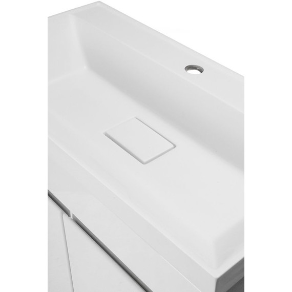 Тумба напольная с раковиной AN Сабина 60H 60 см, белый - фото 6