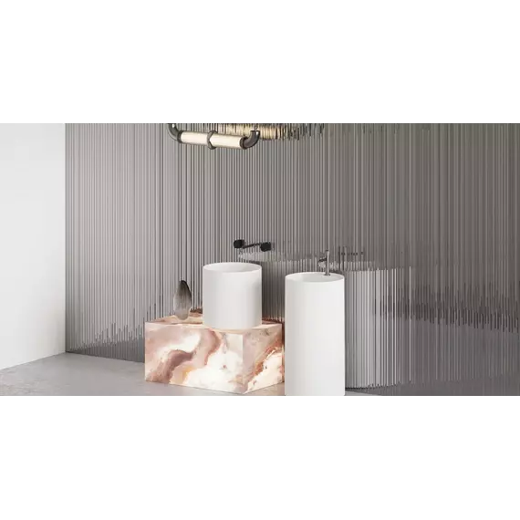 Раковина напольная Salini Armonia Round Top 01 45 см 130411TG (S-Sense) глянцевая - фото 5