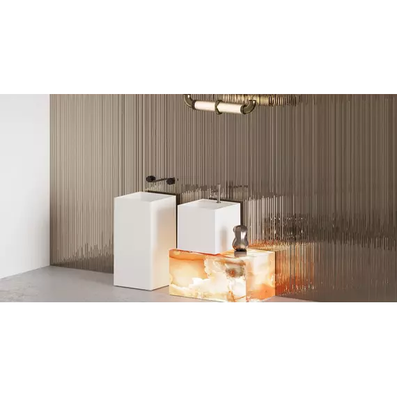 Раковина напольная Salini Armonia Square 01 45 см 130511G (S-Sense) глянцевая - фото 4