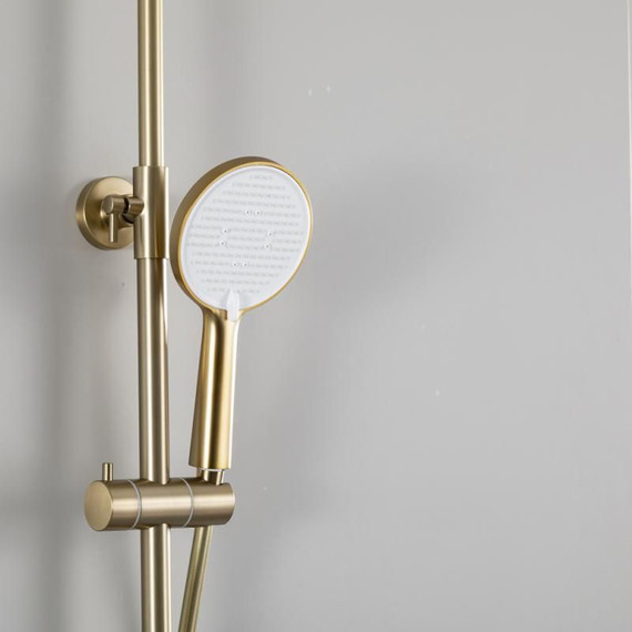 Душевая стойка Frap H88 F2488-3, золото сатин - фото 9