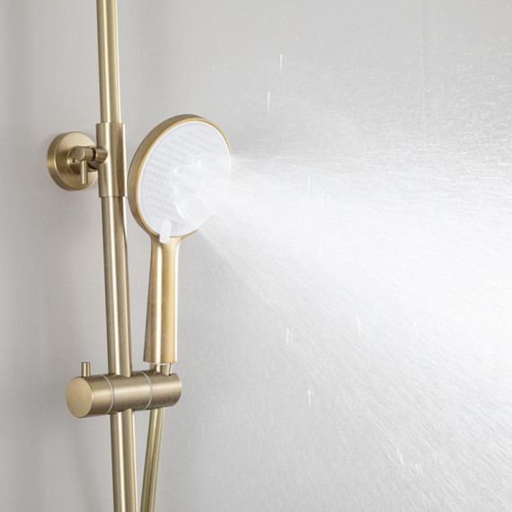 Душевая стойка Frap H88 F2488-3, золото сатин - фото 11