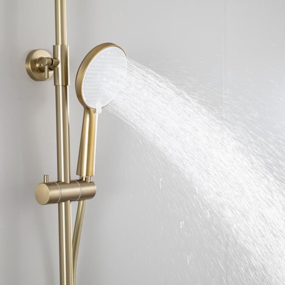 Душевая стойка Frap H88 F2488-3, золото сатин - фото 12