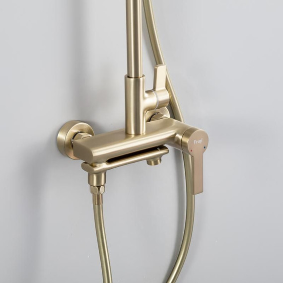 Душевая стойка Frap H88 F2488-3, золото сатин - фото 13