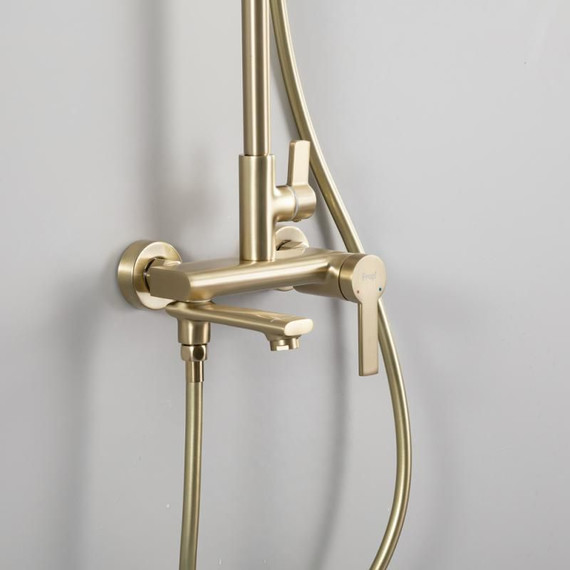 Душевая стойка Frap H88 F2488-3, золото сатин - фото 14