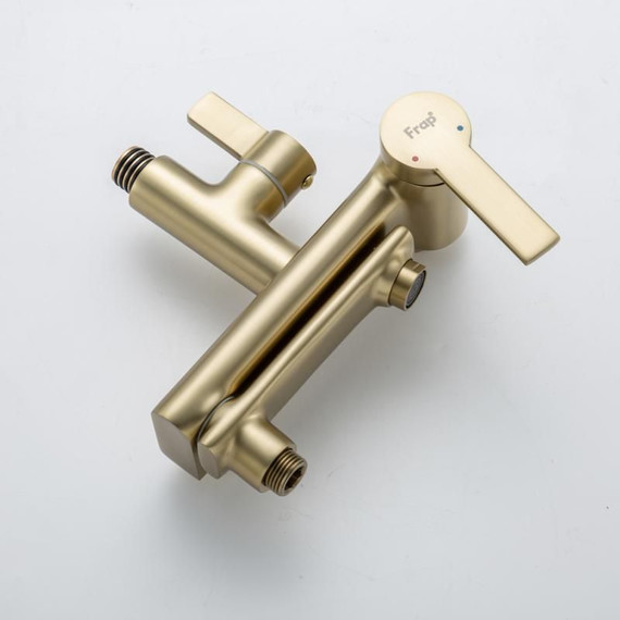 Душевая стойка Frap H88 F2488-3, золото сатин - фото 28