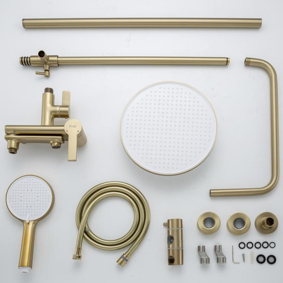 Душевая стойка Frap H88 F2488-3, золото сатин - фото 34