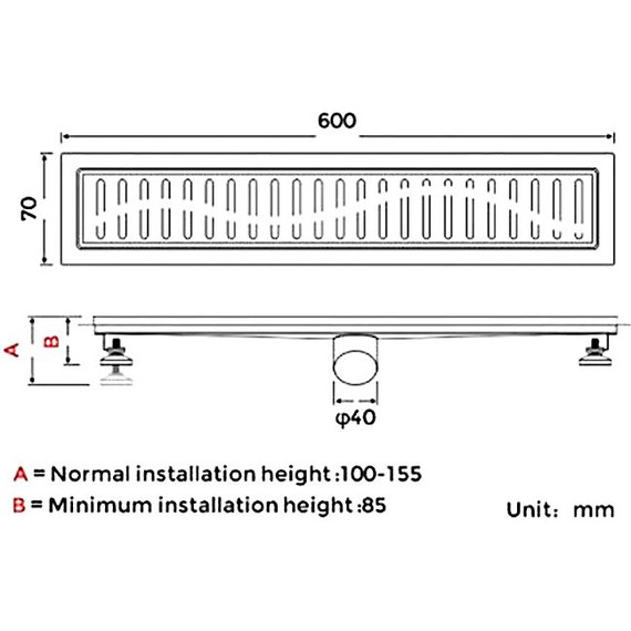 Трап Gappo 60 см G86007-33, золото - фото 3