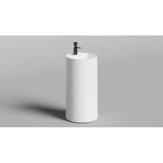 Раковина напольная Salini Armonia Round Top 01 45 см 130411TG (S-Sense) глянцевая - фото 