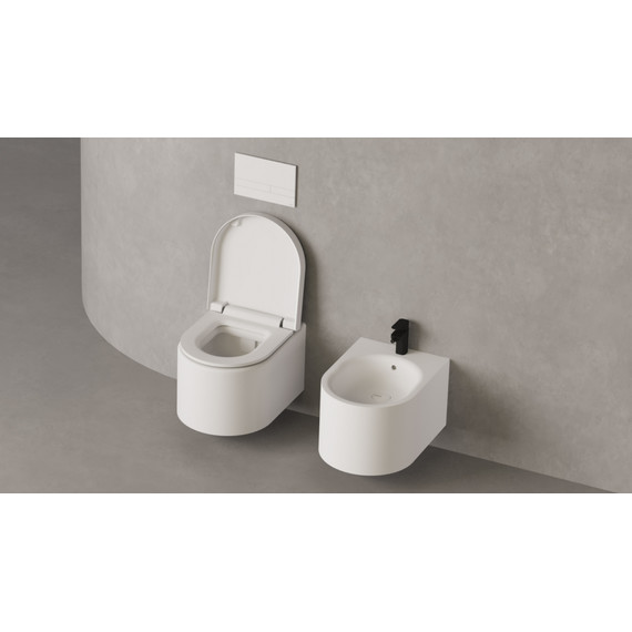 Унитаз подвесной безободковый Salini Gemelli 240121KSMF с крышкой микролифт (S-Stone) RAL полностью - фото 7