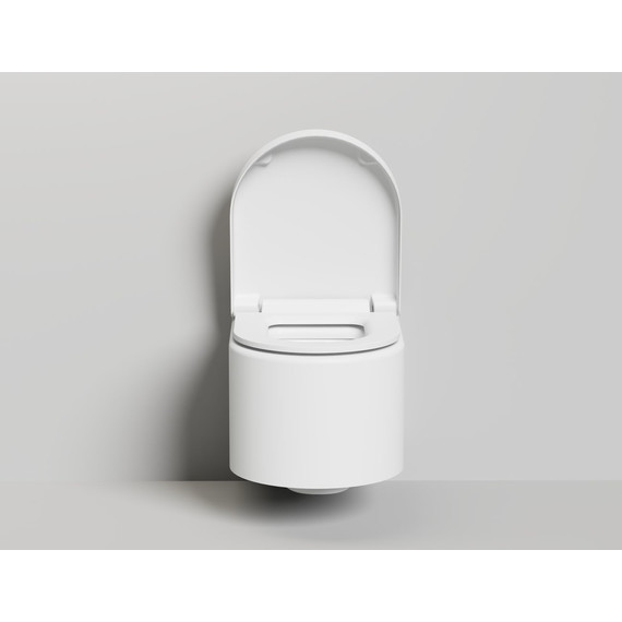 Унитаз подвесной безободковый Salini Gemelli 240121KSM с крышкой микролифт (S-Stone) белый матовый - фото 3