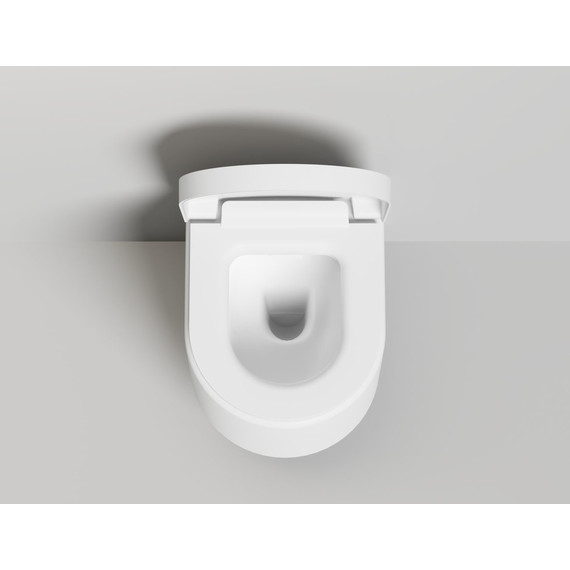 Унитаз подвесной безободковый Salini Gemelli 240121KSM с крышкой микролифт (S-Stone) белый матовый - фото 4