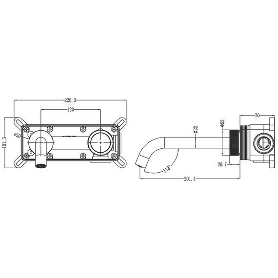 Смеситель для раковины Boheme Tech 158/2-SGM, оружейная сталь - фото 2