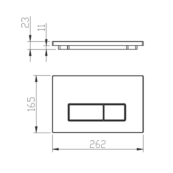 Кнопка смыва Boheme 669-SGM, графит глянцевый - фото 2