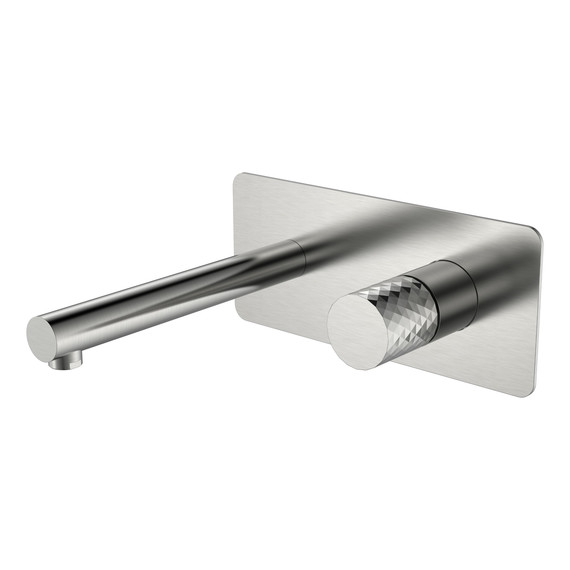 Смеситель для раковины настенный Boheme Stick 125-NB (со скрытой частью) никель - фото 