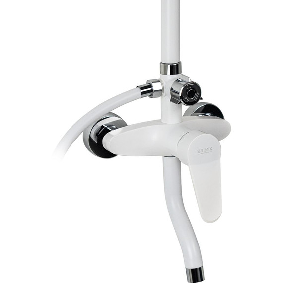 Душевая стойка Brimix 3054, белый (материал абс пластик) - фото, картинка 2 Душевая стойка Brimix 3054, белый (материал абс пластик) - фото 2