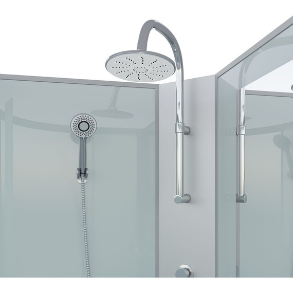 Душевая кабина Niagara Classic 120x80 см NG-3312-14LBKT, серебро/матовое (безсиликоновая сборка) - фото 4