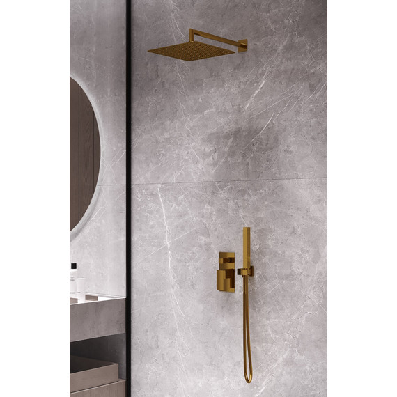 Душевая система для душа Boheme Qubic 474-3-BR, бронза - фото 2