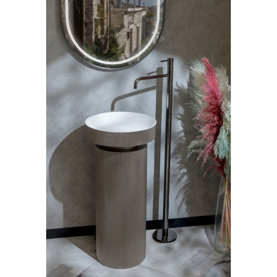 Смеситель для раковины Boheme Uno 107-SGM, графит глянцевый - фото 2