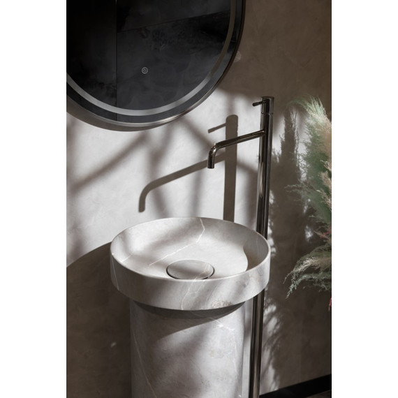 Смеситель для раковины Boheme Uno 107-SGM, графит глянцевый - фото 3