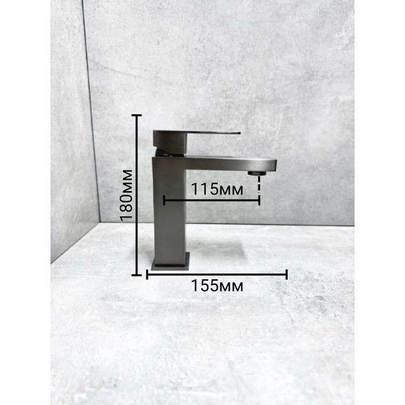 Смеситель для раковины Belz B10817-3, графит - фото 3