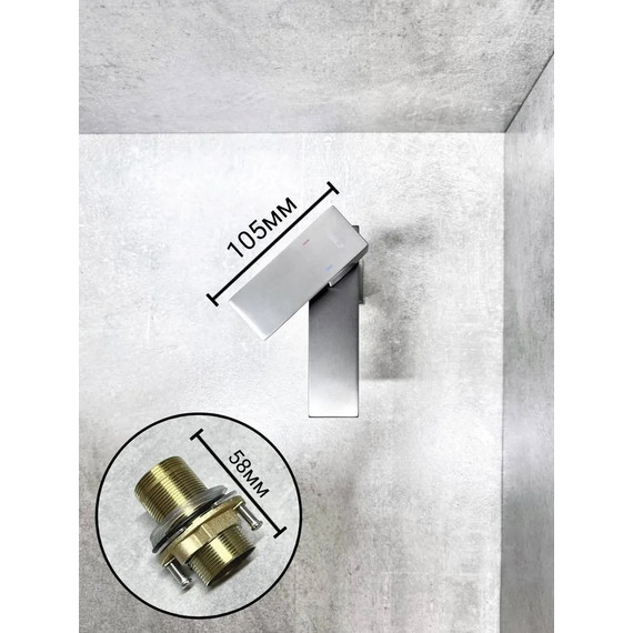 Смеситель для раковины Belz B10817-3, графит - фото 5