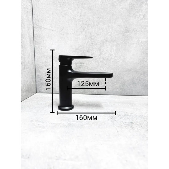 Смеситель для раковины Belz B10713-7, черный - фото 2
