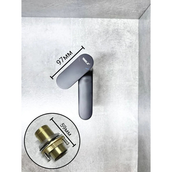 Смеситель для раковины Belz B10713-7, черный - фото 4