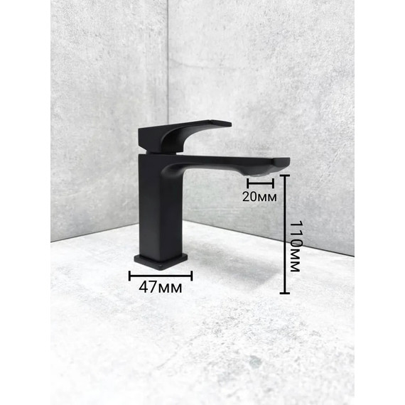 Смеситель для раковины BELZ B10709-7, чёрный - фото 3