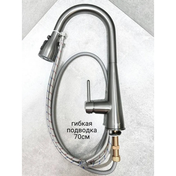 Смеситель для кухни BELZ B74816-3, графит - фото 4