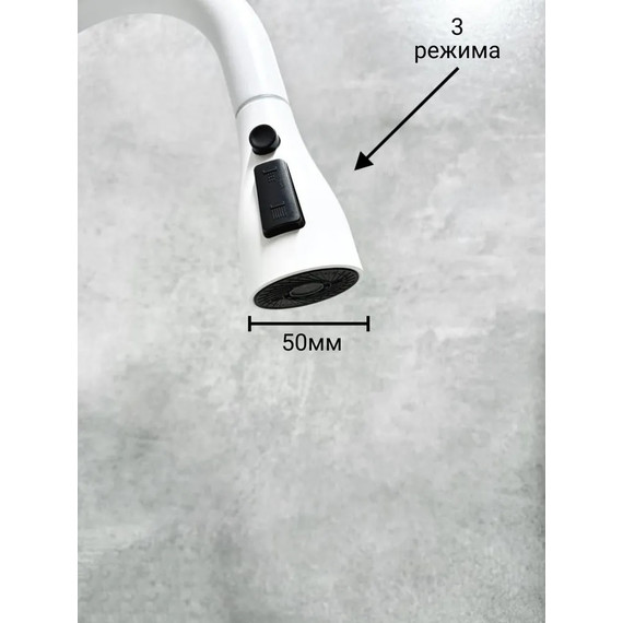 Смеситель для кухни BELZ B74816-8, белый - фото 6