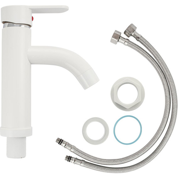 Смеситель для раковины Brimix 5993, белый (материал абс пластик) - фото 3