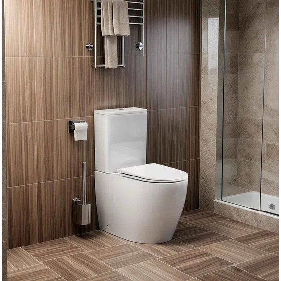 Унитаз-компакт безободковый Cerutti SPA Vince 10373 с тонкой крышкой микролифт (система смыва Торнадо) - фото 2