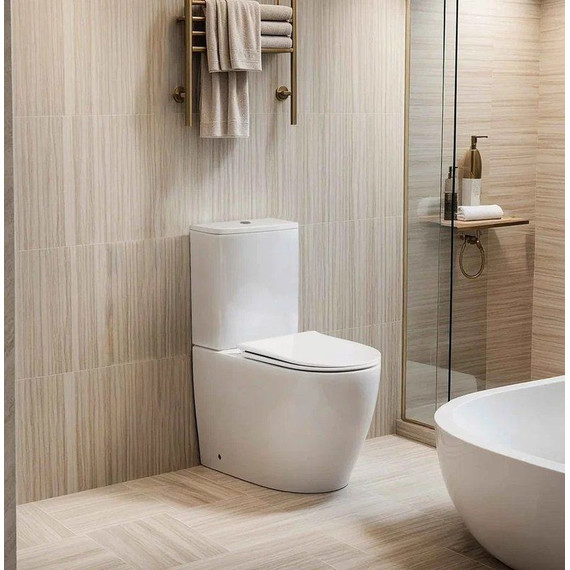 Унитаз-компакт безободковый Cerutti SPA Vince 10373 с тонкой крышкой микролифт (система смыва Торнадо) - фото 4