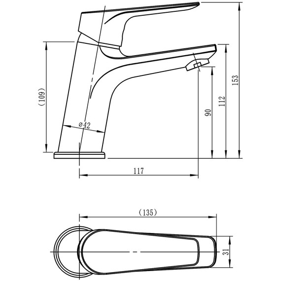 Смеситель для раковины Loranto Gracia LR10128000 - фото 3