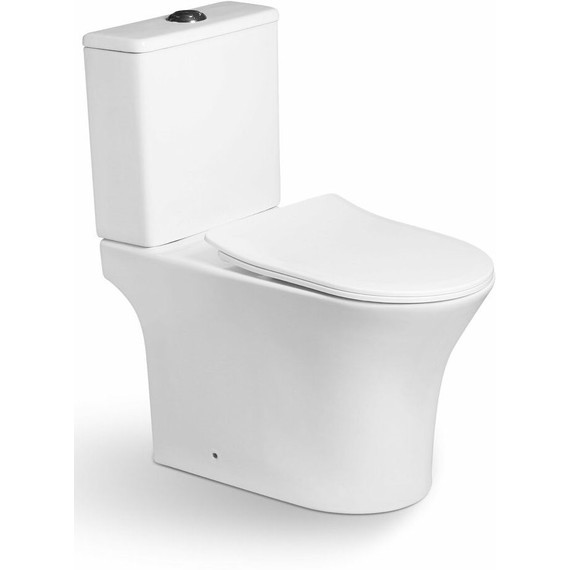 Унитаз-компакт SantiLine SL-5022 с тонкой крышкой микролифт - фото 