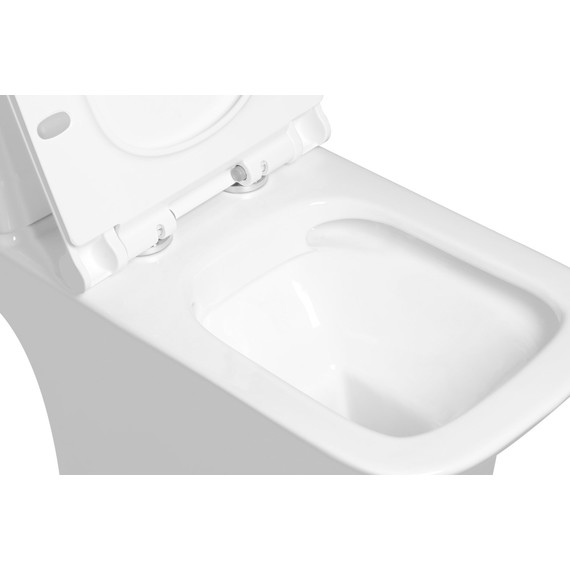 Унитаз-компакт SantiLine SL-5023 с тонкой крышкой микролифт - фото 2