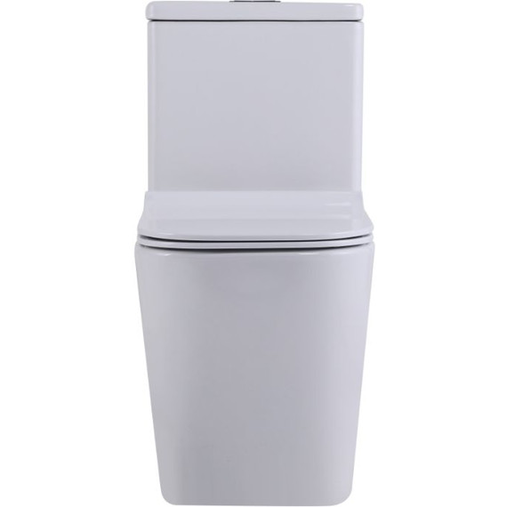 Унитаз-моноблок безободковый SantiLine SL-5024 с тонкой крышкой микролифт - фото 6