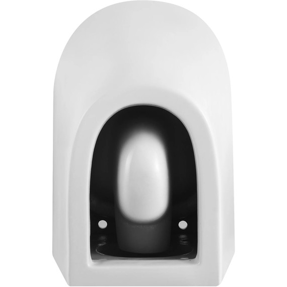 Унитаз подвесной безободковый SantiLine SL-5025 с тонкой крышкой микролифт (система смыва Торнадо) - фото 9