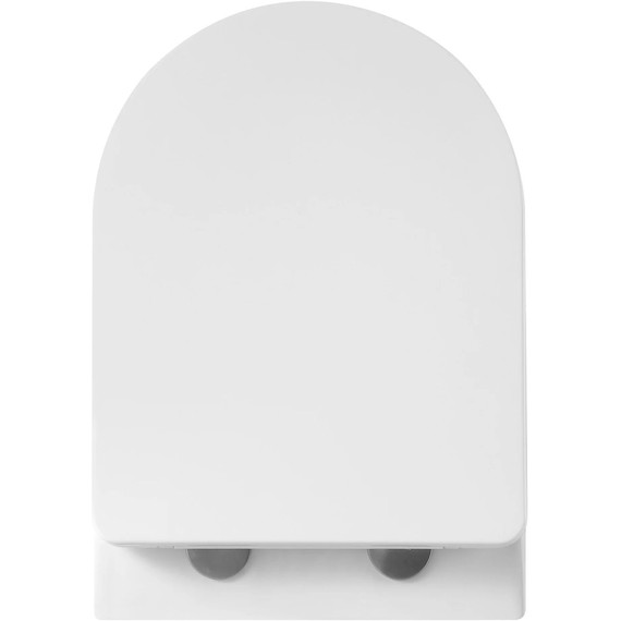 Унитаз подвесной безободковый SantiLine SL-5025 с тонкой крышкой микролифт (система смыва Торнадо) - фото 8