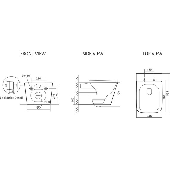 Унитаз подвесной безободковый SantiLine SL-5027 с тонкой крышкой микролифт (система смыва Торнадо) - фото 13