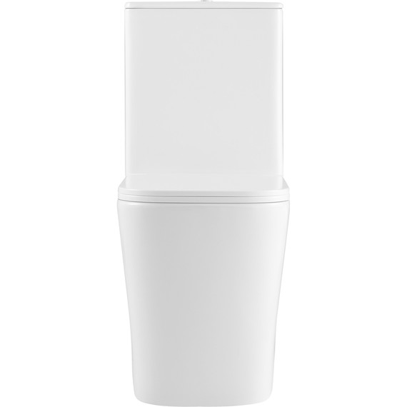 Унитаз-компакт безободковый SantiLine SL-5028 с тонкой крышкой микролифт (система смыва Торнадо) - фото 3