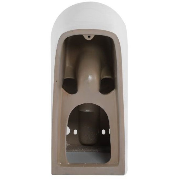 Унитаз-компакт безободковый SantiLine SL-5042 с тонкой крышкой микролифт (система смыва Торнадо) - фото 6