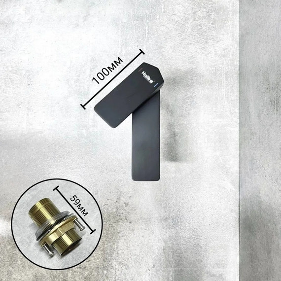 Смеситель для раковины Haiba HB10726-7, чёрный - фото 5